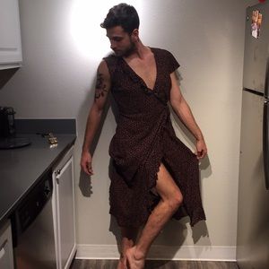 Kimchi Blue (urban outfitters) wrap midi dress